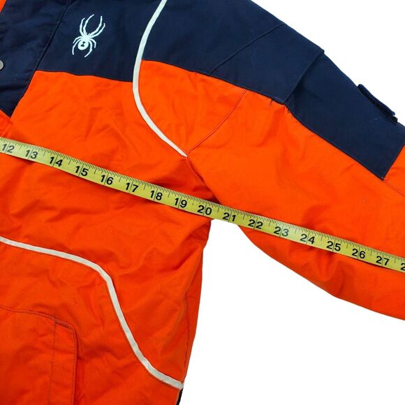 Vintage SPYDER Jacket KIDS 20/XXL Orange Hooded Winter Ski SnowBoarding Outdoor - Picture 8 of 14